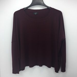 VICI MAROON  CROP TEE Size S